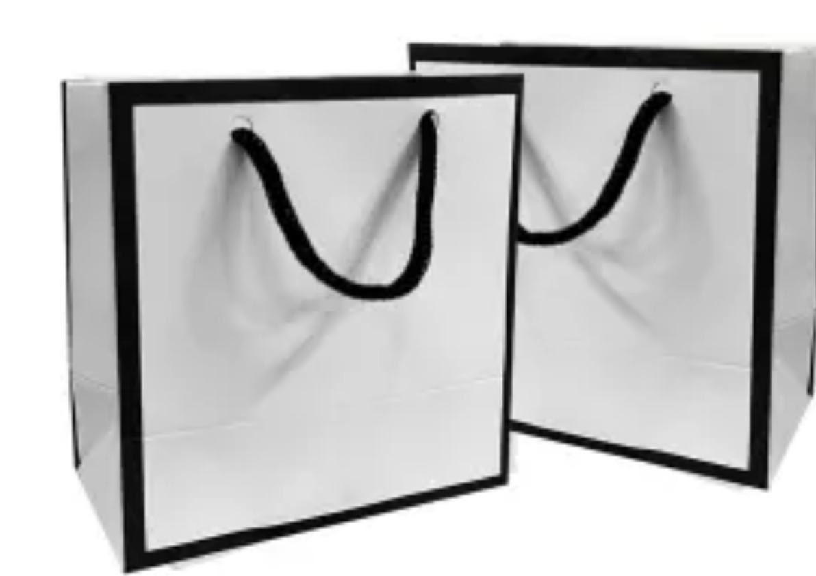 Sacolas brancas personalizadas